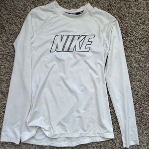 Nike Dri-FIT White Swim Shirt